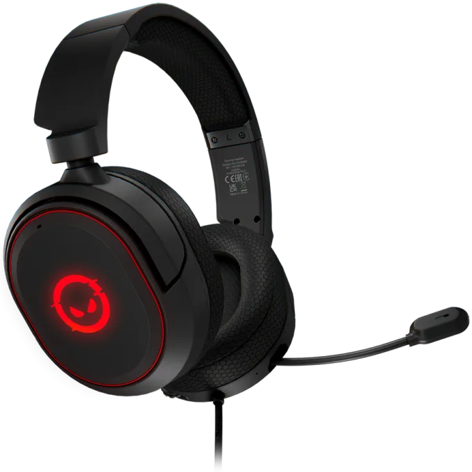 LORGAR Kaya 460, USB Gaming headset with microphone, CM108B, RGB backlight, Plug&Play, USB-A connection cable 2m, fabric ear pads, size: 192*184.7*88mm, 0.329kg, black — image 1