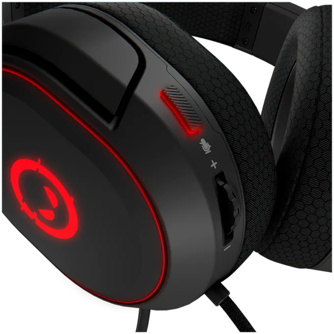 LORGAR Kaya 460, USB Gaming headset with microphone, CM108B, RGB backlight, Plug&Play, USB-A connection cable 2m, fabric ear pads, size: 192*184.7*88mm, 0.329kg, black — image 5