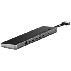 SATECHI Dual Dock Stand - Docking Station with NVMe SSD Enclosure (Space Gray)
