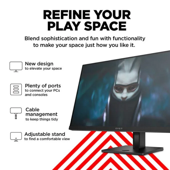 HP HyperX OMEN 24 G2 - 23.8-inch FHD 1920x1080 IPS LED 180Hz 1ms Gaming Monitor - C2JP4AA — image 4