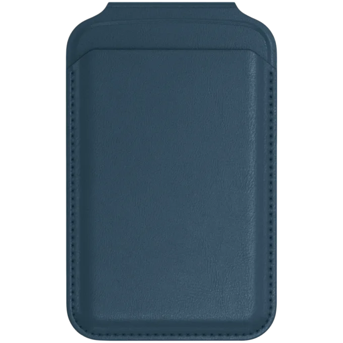 SATECHI Vegan-Leather Magnetic Wallet Stand (Dark Blue) — image 2