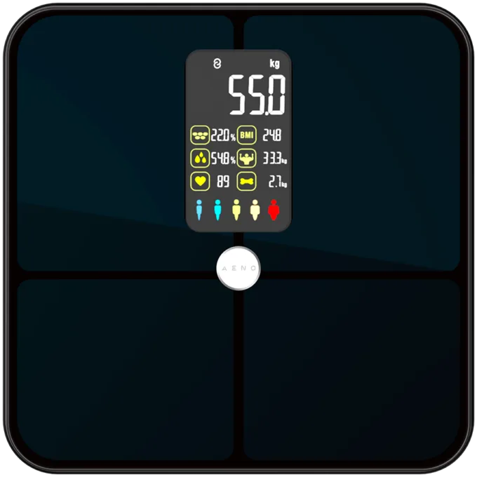 AENO Smart Body scales BS2S, 16 body metrics, up to 180kg, colorful display — image 3