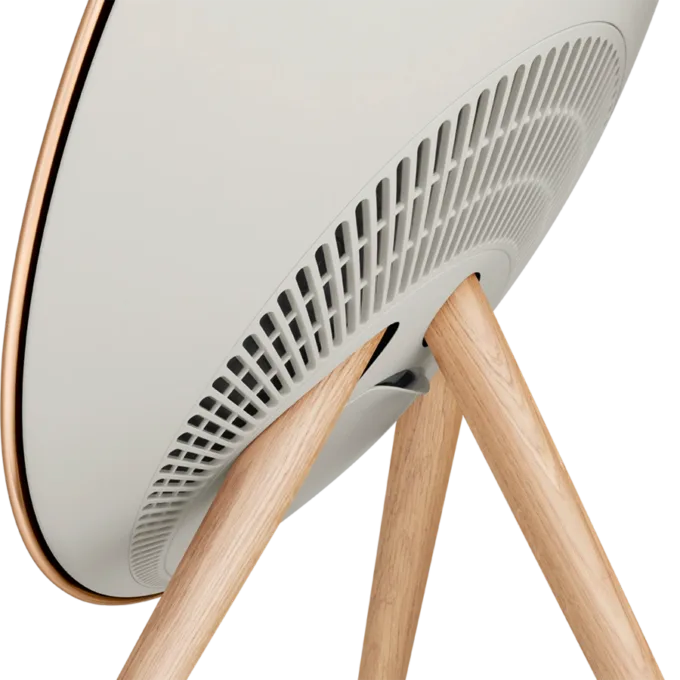 Beosound A9 5th Gen Speaker Gold Tone (Back Sand/Cover Golden/Legs White Oak) — image 4
