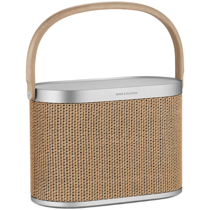 Beosound A5 Speaker Nordic Weave (Cover Nordic Weave/Handle Oak) — image 3