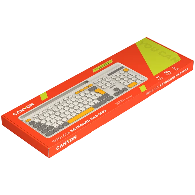 CANYON keyboard HKB-W03 EN AAA Wireless Beige — image 7