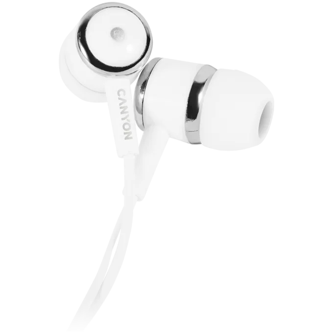 CANYON headphones EPM-01 Mic 1.2m White — image 1