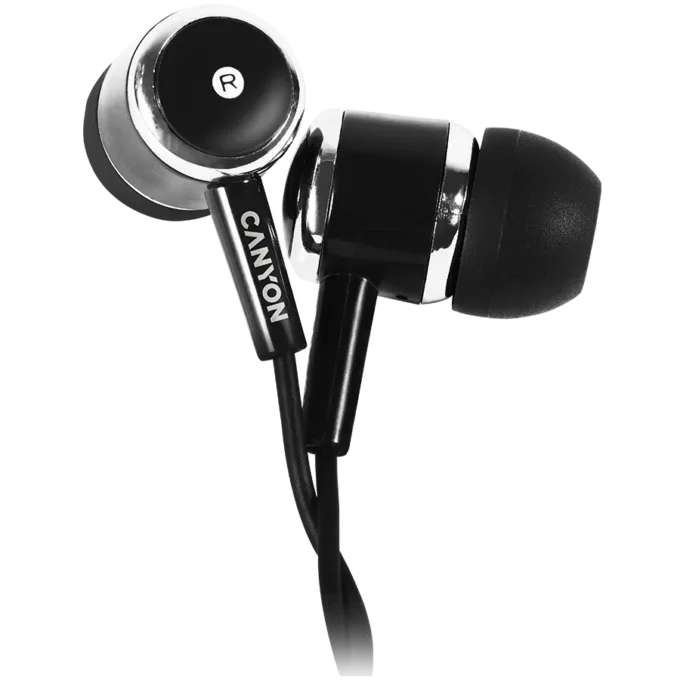 CANYON headphones EPM-01 Mic 1.2m Black — image 1
