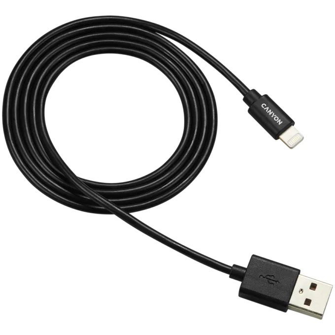 CANYON cable MFI-1 Lightning 12W 1m Black — image 1