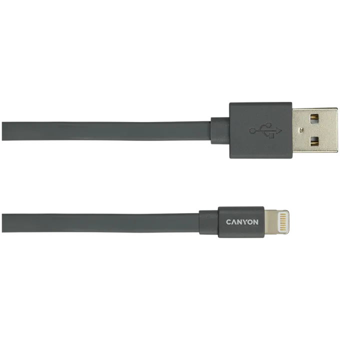 CANYON cable MFI-2 Lightning 12W 1m Dark Grey — image 2