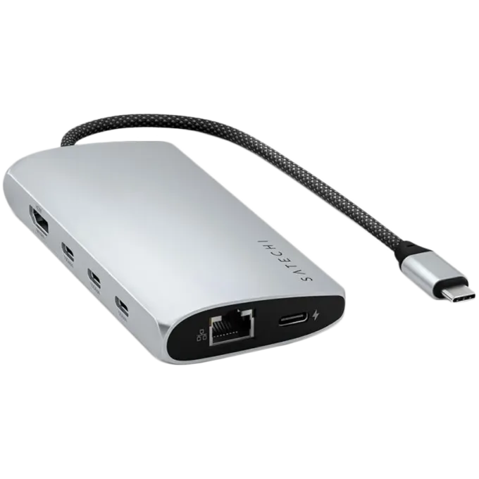 SATECHI USB-C MultiPort Adapter 8K with Ethernet V3 - Silver — image 2
