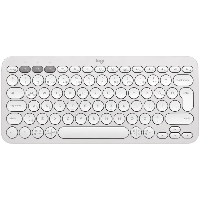 LOGITECH K380S Bluetooth Keyboard - TONAL WHITE - FRA — image 1