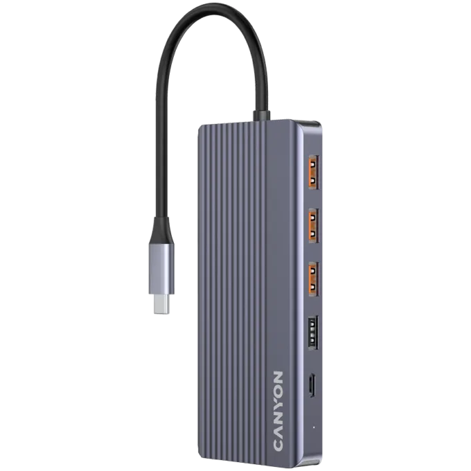 CANYON hub DS-16 13in1 4k USB-C Grey — image 1