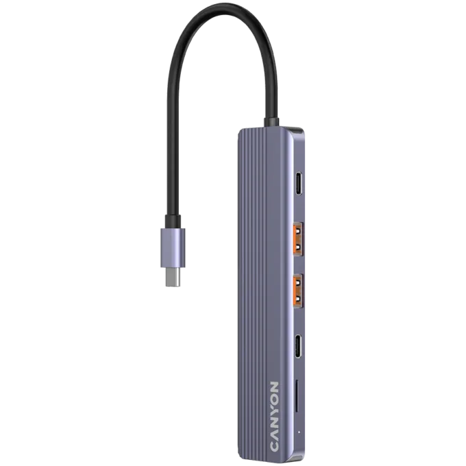 CANYON hub DS-17 6in1 4k USB-C Grey — image 1