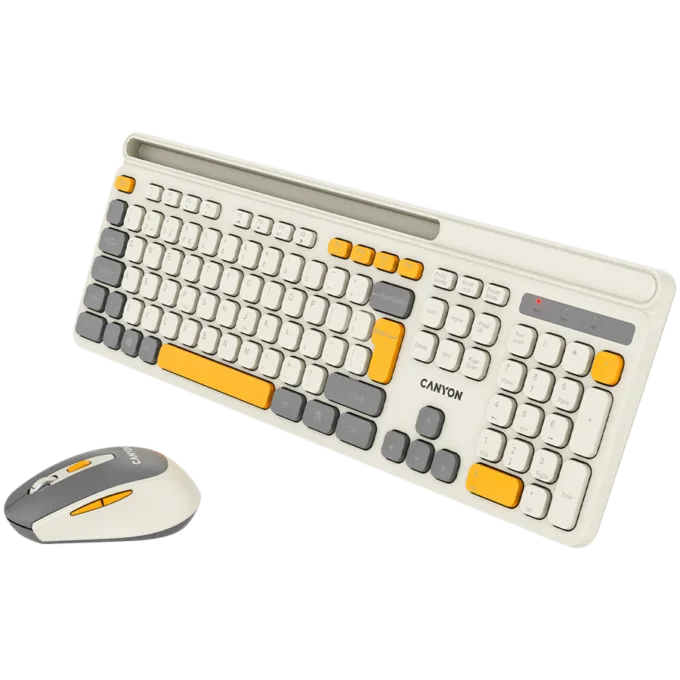 CANYON HSET-W5 EN Keyboard+Mouse AAA+AA Wireless Beige — image 3