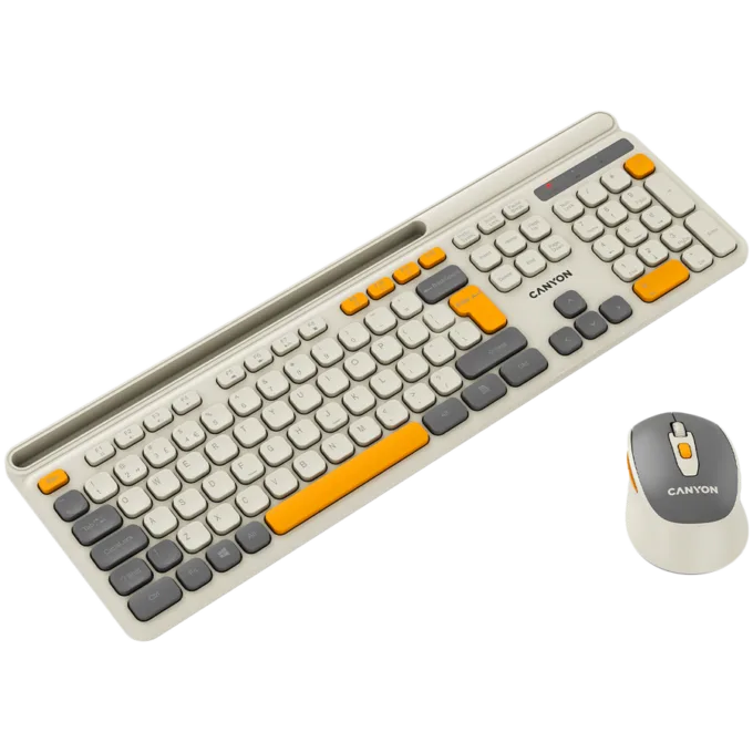 CANYON HSET-W5 EN Keyboard+Mouse AAA+AA Wireless Beige — image 5