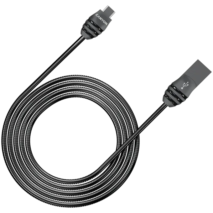 CANYON cable UC-5 USB-C 10W 1m Dark Grey — image 1