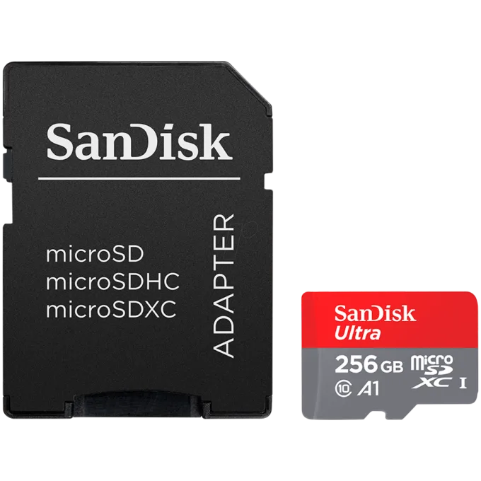 SANDISK Ultra microSDXC 256GB + SD Adapter 150MB/s A1 Class 10 UHS-I — image 1