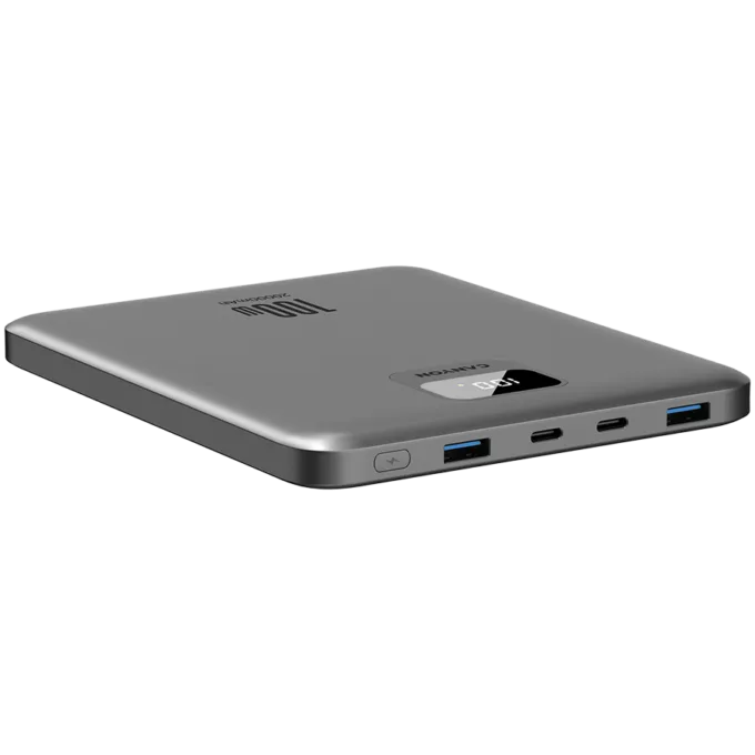 CANYON power bank PB-2008 LED FLAT 20000 mAh PD100W QC3.0 Dark Grey — image 4