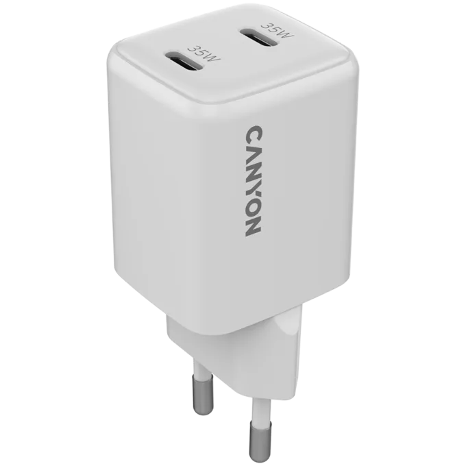 CANYON charger CU35CC GaN 35W 2xPD EU White — image 1