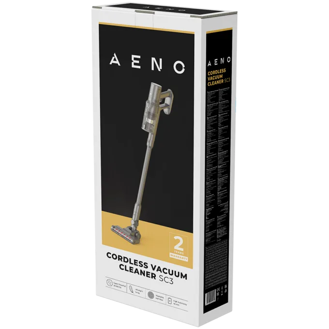 AENO Cordless vacuum cleaner SC3-UK: UK plug, electric turbo brush, LED lighted brush, resizable and easy to maneuver, 250W — image 4