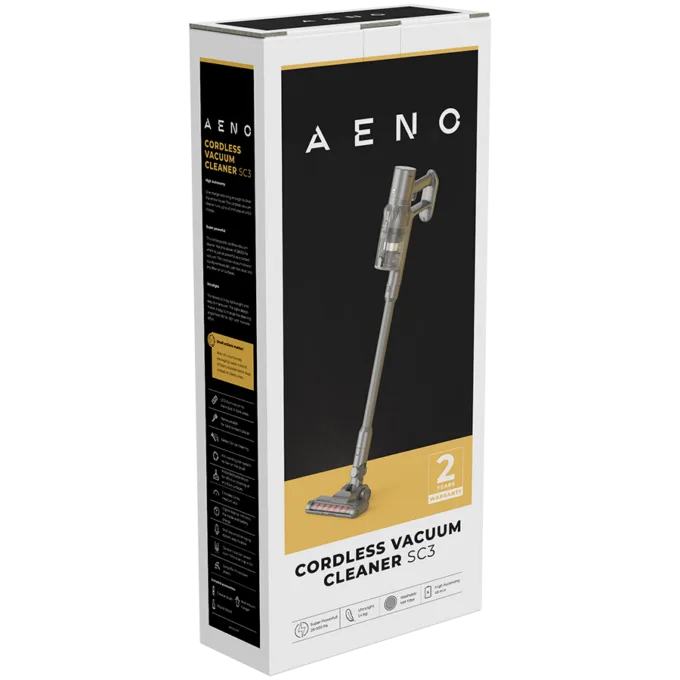 AENO Cordless vacuum cleaner SC3-UK: UK plug, electric turbo brush, LED lighted brush, resizable and easy to maneuver, 250W — image 5