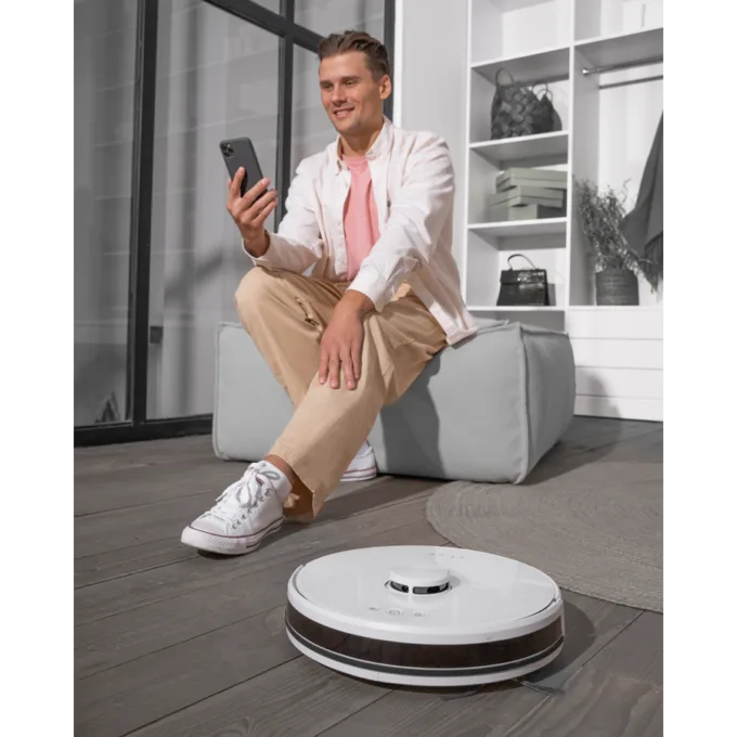 AENO Robot Vacuum Cleaner RC2S: wet & dry cleaning, smart control AENO App, powerful Japanese Nidec motor, turbo mode — image 8