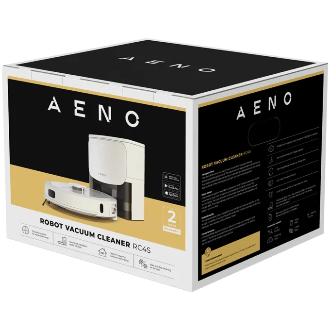 AENO Robot Vacuum Cleaner RC4S: wet & dry cleaning, smart control AENO App, HEPA filter, 2-in-1 tank — image 16