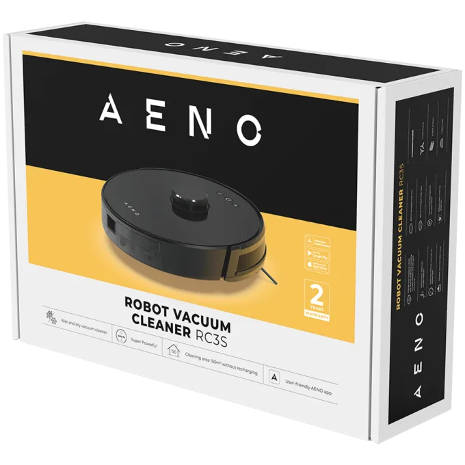 AENO Robot Vacuum Cleaner RC3S: wet & dry cleaning, smart control AENO App, powerful Japanese Nidec motor, turbo mode — image 9