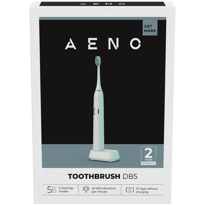 AENO Sonic Electric Toothbrush DB5: White, 5 modes, wireless charging, 46000rpm, 40 days without charging, IPX7 — image 4