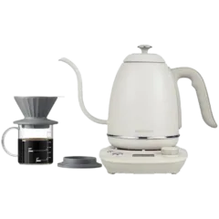 BUYDEEM Electric Gooseneck Coffee Kettle, model K821, color Oat White EU