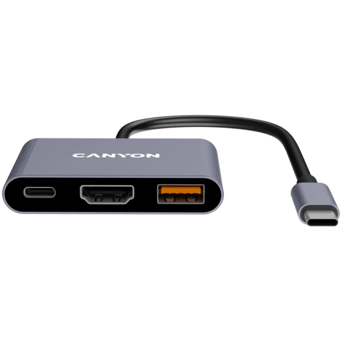 CANYON hub DS-4 3in1 USB-C Grey — image 2