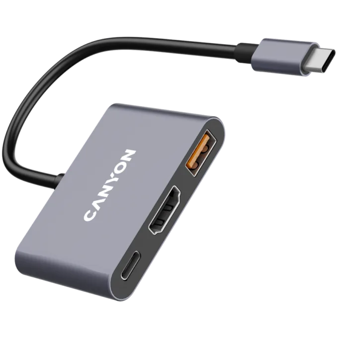 CANYON hub DS-4 3in1 USB-C Grey — image 3