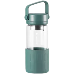 BUYDEEM Glass Tea Bottle 300 ml, model DG42, color Cozy Greenish