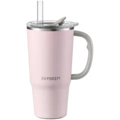 BUYDEEM Thermo Mug With Straw 700 ml, model DS57, color Pink