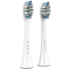 AENO Replacement toothbrush heads, White, Dupont bristles, 2pcs in set (for ADB0003/ADB0005 and ADB0004/ADB0006)