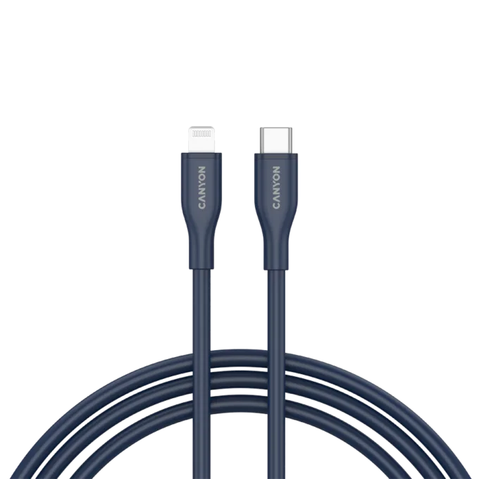 CANYON cable CLNM60 C-L 60W MFI 1m Silicon Blue — image 1