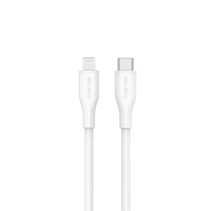 CANYON cable CLNM60 C-L 60W MFI 1m Silicon White — image 2