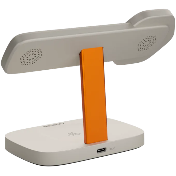 CANYON Wireless Charging Station Hexagon 310 3in1 LightGrey/Orange — image 4