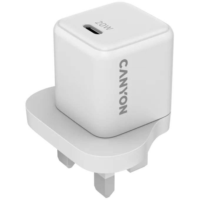 CANYON charger CU20C GaN 20W 1xPD UK  White — image 1