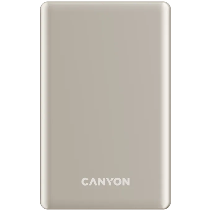 CANYON power bank OnPower 505 slim Magnetic 5000 mAh PD20W Beige — image 1