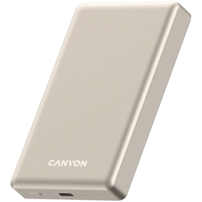 CANYON power bank OnPower 510 slim Magnetic 10000 mAh PD20W Beige — image 2