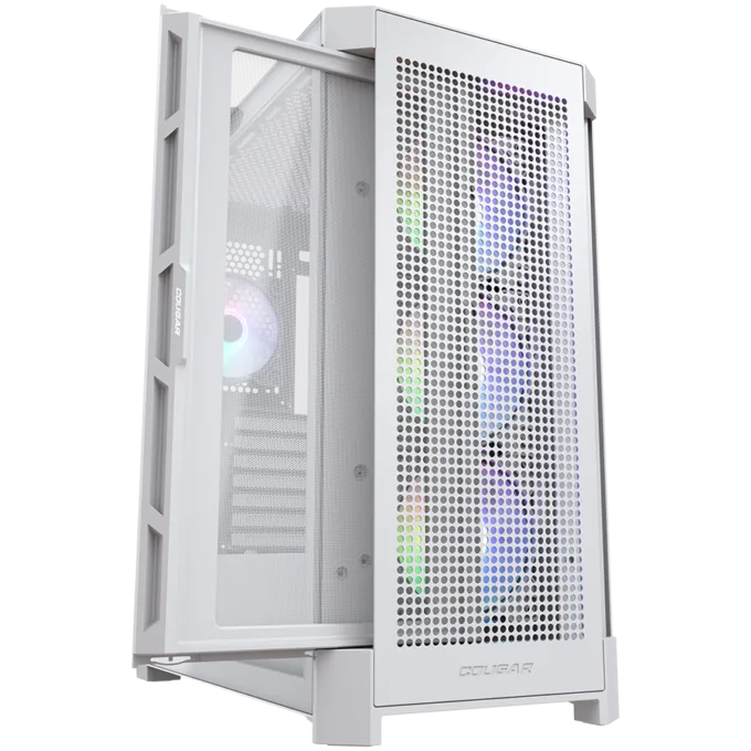 COUGAR AIRFACE PRO RGB PC Case, Mid Tower, White — image 3
