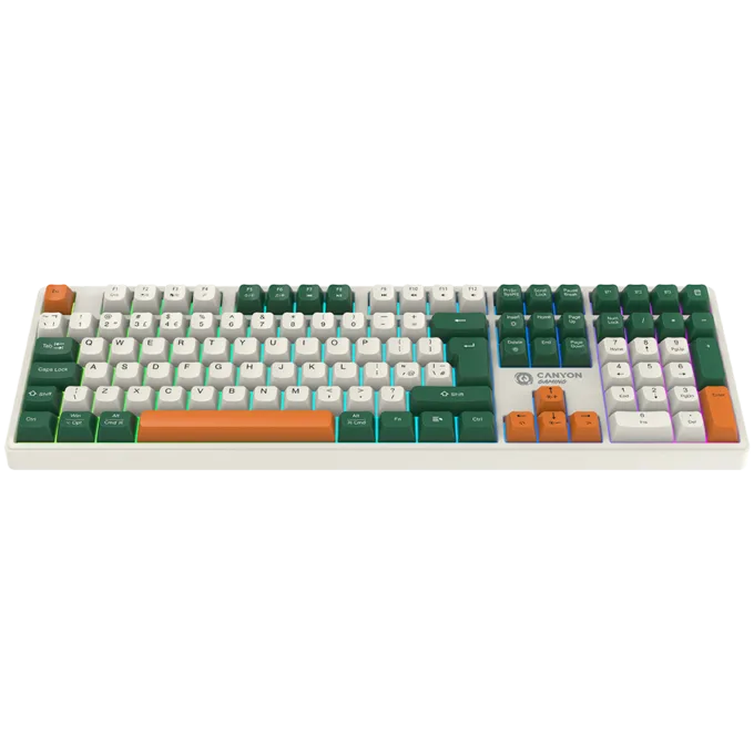 CANYON keyboard Shadder GKW-11 Mech RGB UK/US Wireless White — image 2