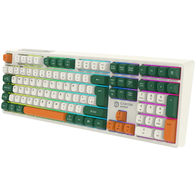 CANYON keyboard Shadder GKW-11 Mech RGB UK/US Wireless White — image 3