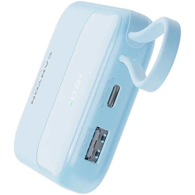 CANYON power bank OnPower 101 built-in cable 10000 mAh PD22.5W Blue — image 6