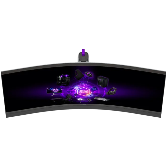LORGAR 34MP1, UWQHD MiniLED Gaming Monitor Pro, 34'' (3440*1440) VA curved monitor, black/milky grey — image 9
