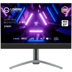 LORGAR 27MP1, UHD MiniLED Gaming Monitor Pro, 27'' (3840*2160) fast IPS flat monitor, black/milky grey