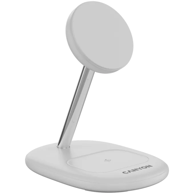 CANYON wireless charger WCS-205 15W Qi2 2in1 w/o adapter White — image 3