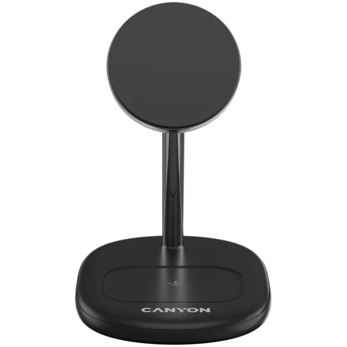 CANYON wireless charger WCS-205 15W Qi2 2in1 w/o adapter Black — image 2