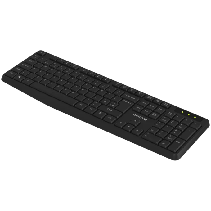 CANYON keyboard KB-W01 Wireless Black — image 3